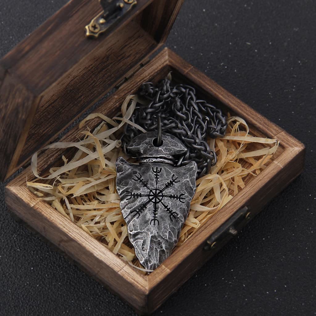 WorldNorse Viking Odin Spear Head Necklace