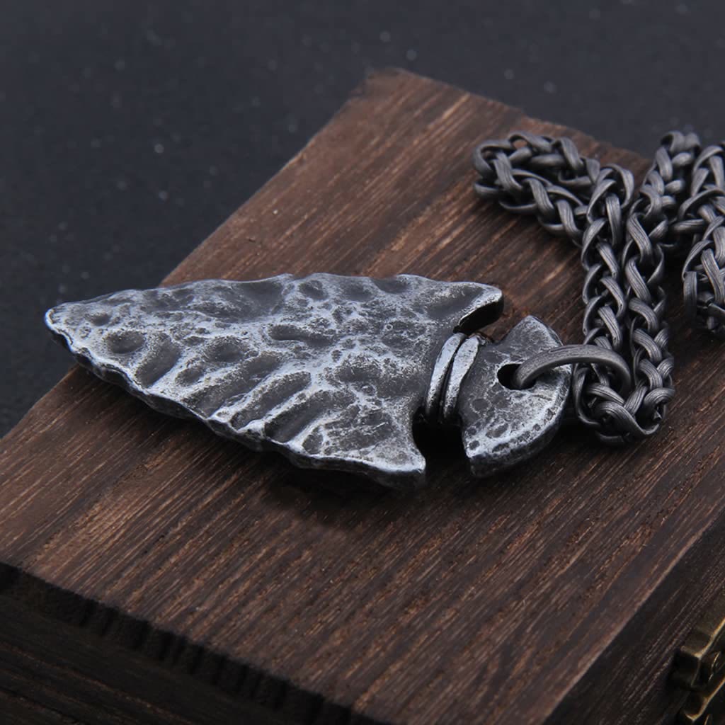 WorldNorse Viking Odin Spear Head Necklace