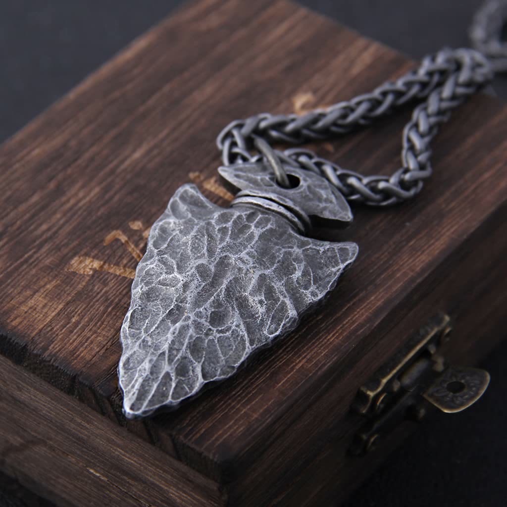 WorldNorse Viking Odin Spear Head Necklace