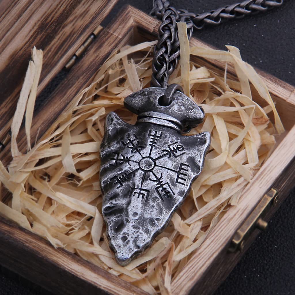 WorldNorse Viking Odin Spear Head Necklace