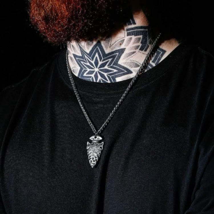 WorldNorse Viking Odin Spear Head Necklace