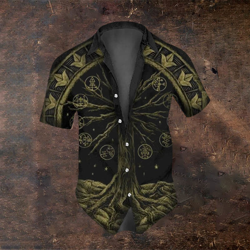 WorldNorse Viking Yggdrasil Short Sleeve Shirt