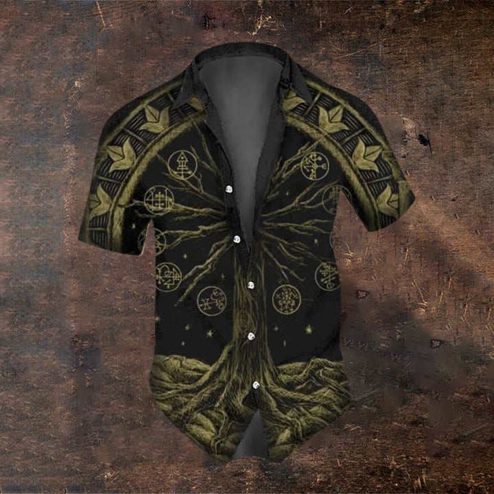 WorldNorse Viking Yggdrasil Short Sleeve Shirt