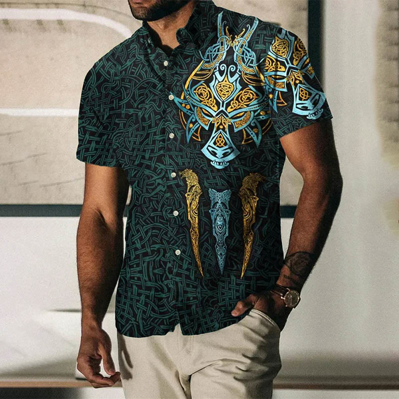 WorldNorse Wolf Fenrir Short Sleeve Shirt