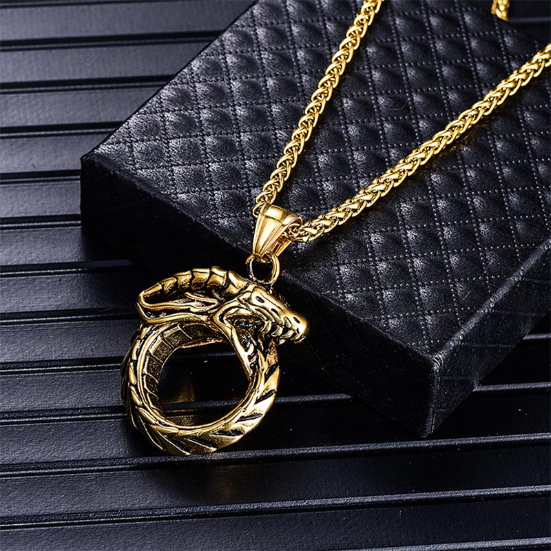WorldNorse Nordic Mythical Giant Dragon Nicolas Style Protection Ring / Necklace - image 16