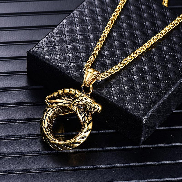 WorldNorse Nordic Mythical Giant Dragon Nicolas Style Protection Ring / Necklace - image 16