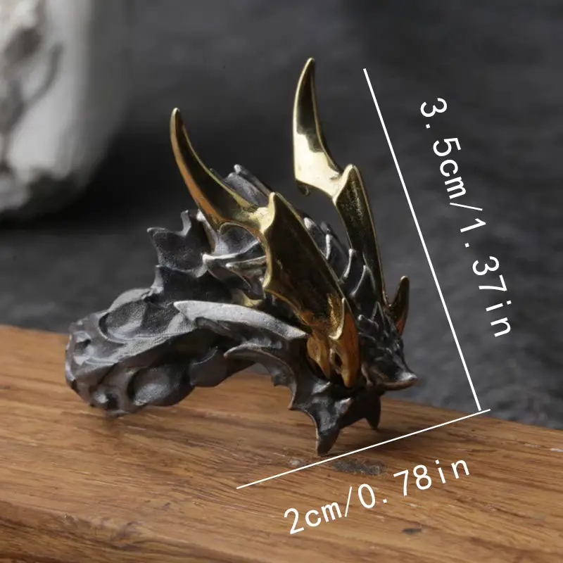 WorldNorse Retro Evil Dragon Adjustable Ring - image 4