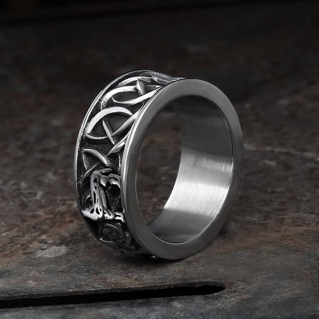 WorldNorse Fenris-wolf Stainless Steel Viking Ring - image 3