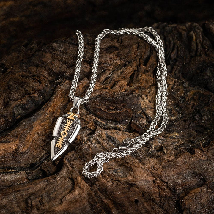 WorldNorse Solid Double Sided Odin’s Spear Valknut Amulet Necklace - image 4