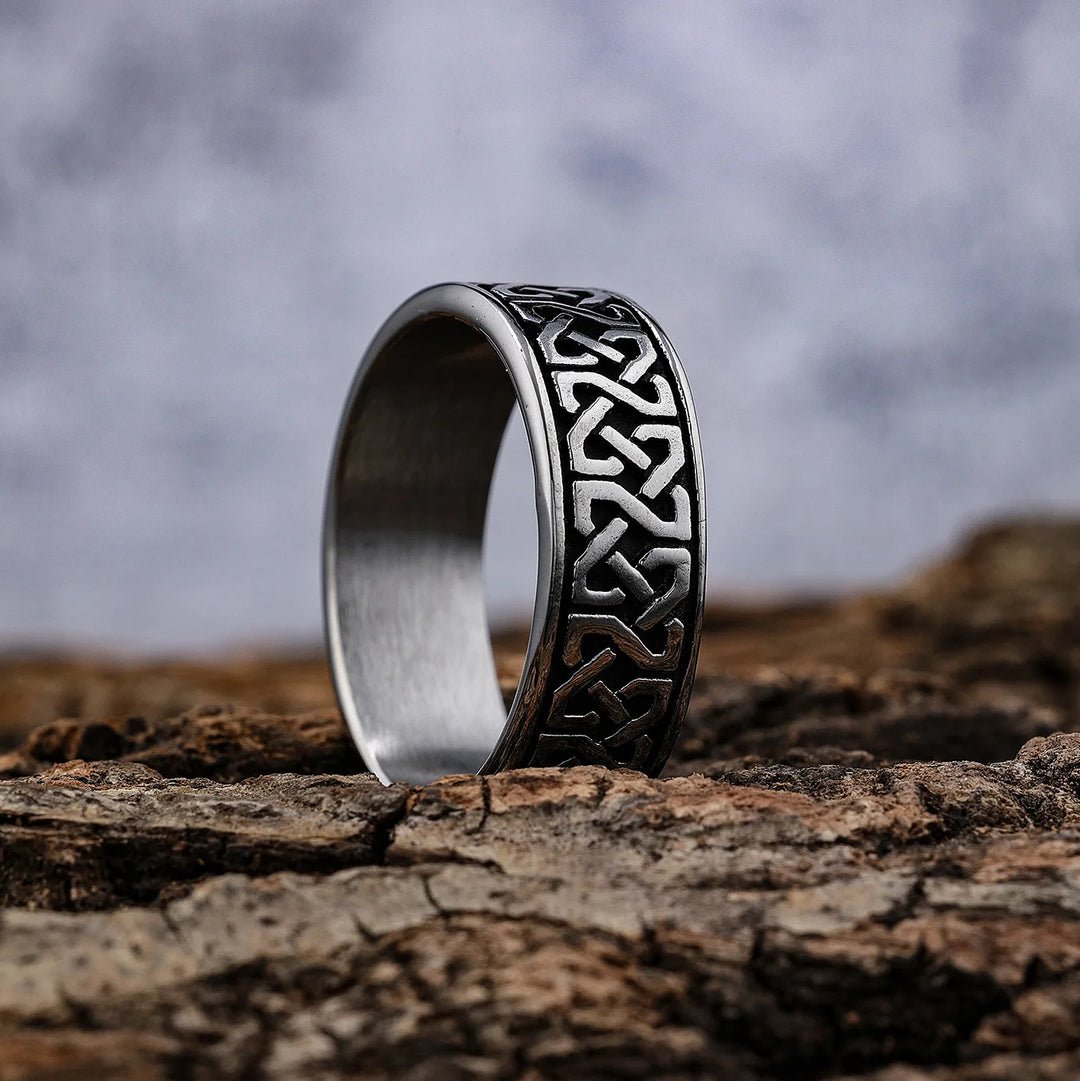 WorldNorse Classic Celtics Spiral Knot Nordic Ring - UK Size Z+2（US 15) - image 0