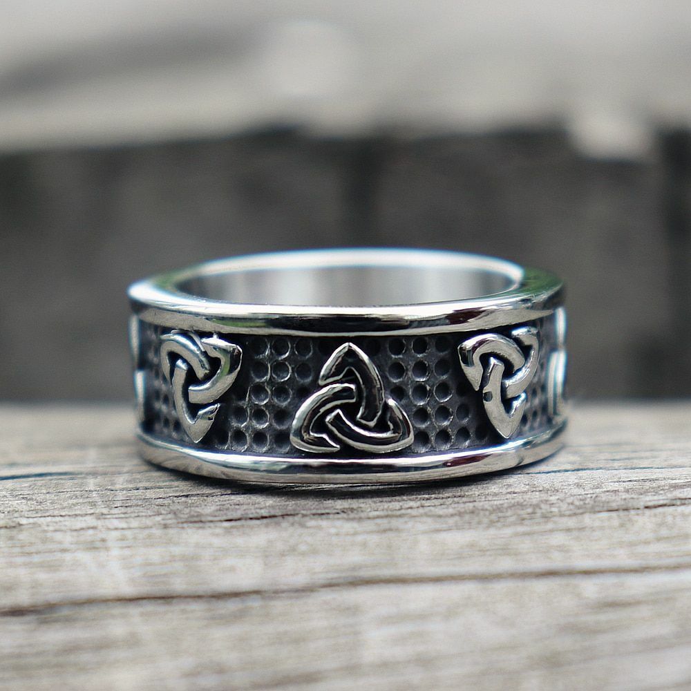 WorldNorse Triple Horn of Odin Norse Viking Ring - image 2