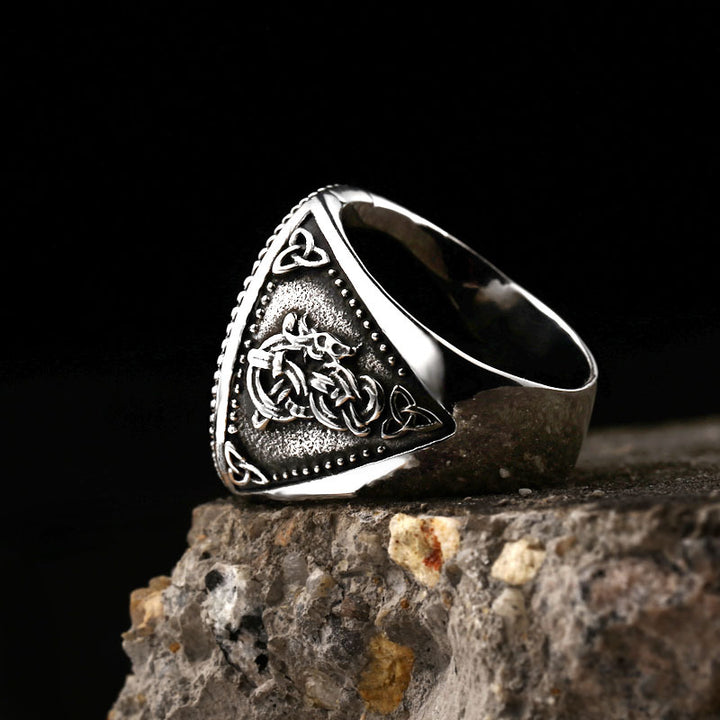 WorldNorse Fenrir Wolf Amulet Signet Viking Ring - image 3