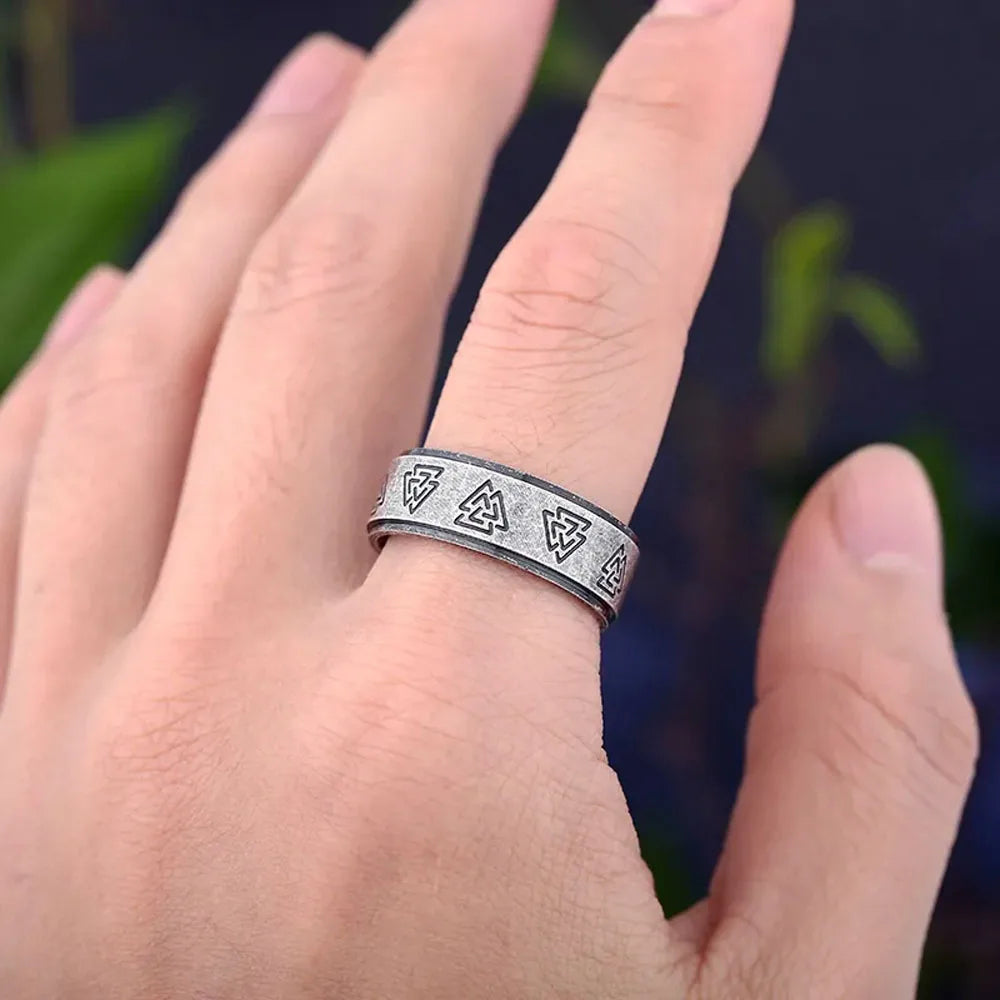 WorldNorse Odin Valknut Nordic Rune Viking Ring - image 7