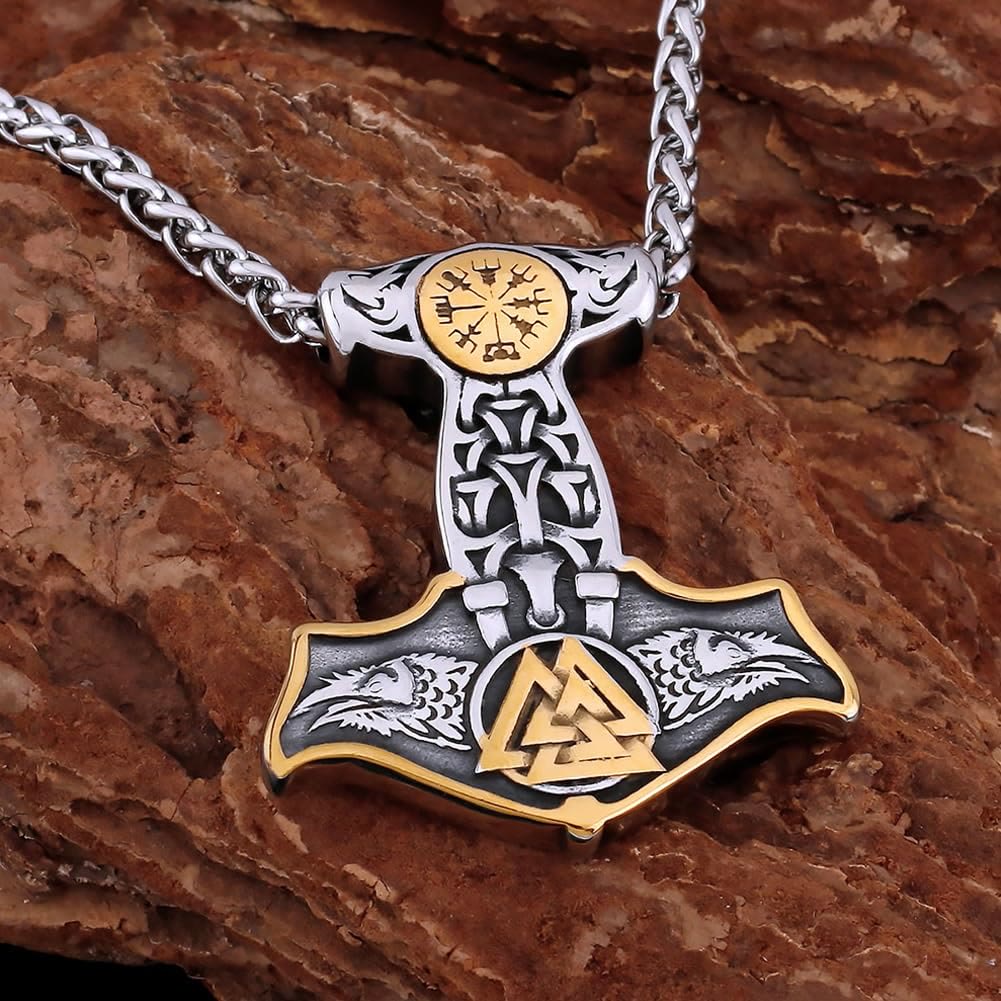 WorldNorse Viking Celtic Knot Valknut Necklace - image 5