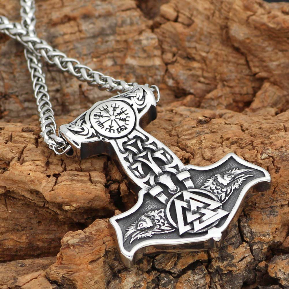 WorldNorse Viking Celtic Knot Valknut Necklace - image 1