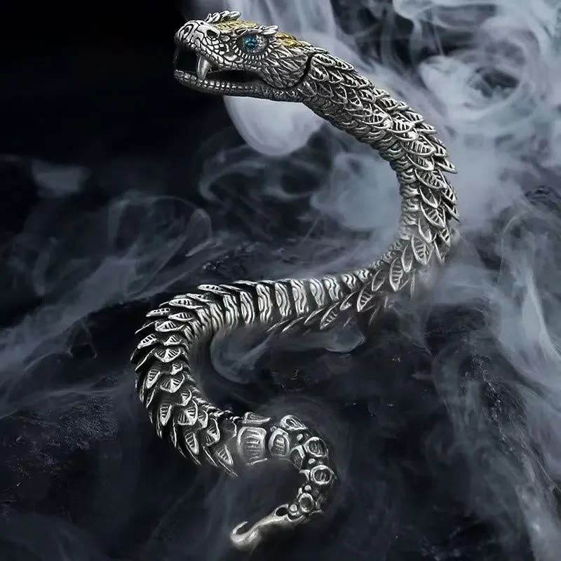 WorldNorse Jormungandr Personalized Rattlesnake Bracelet - 24cm - image 0
