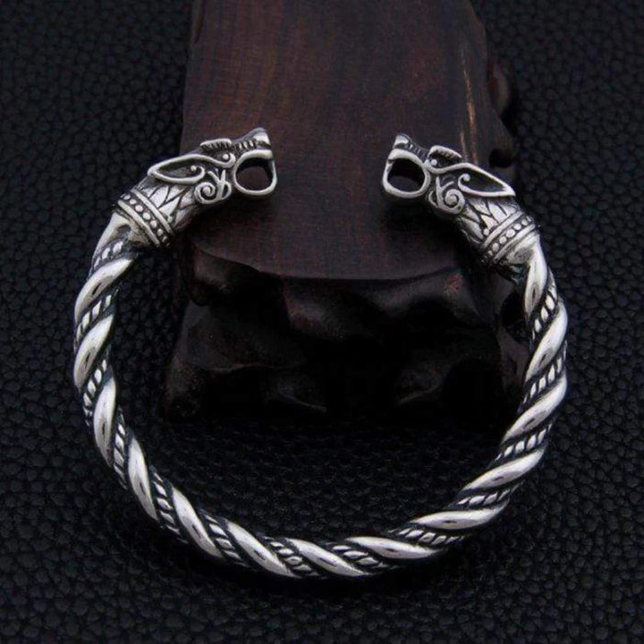 WorldNorse Norse Dual Head Dragon Bracelet - image 4