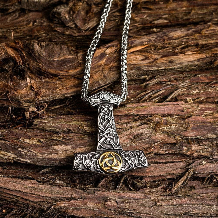 WorldNorse Stainless Steel Mjolnir Viking Necklace - image 1