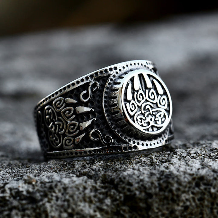 WorldNorse Bear Claw Stainless Steel Viking Ring - UK Size Z（US 13) - image 0