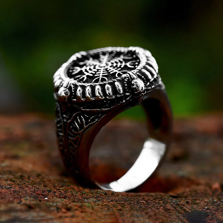 WorldNorse Viking Stainless Steel Compass Ring - image 3