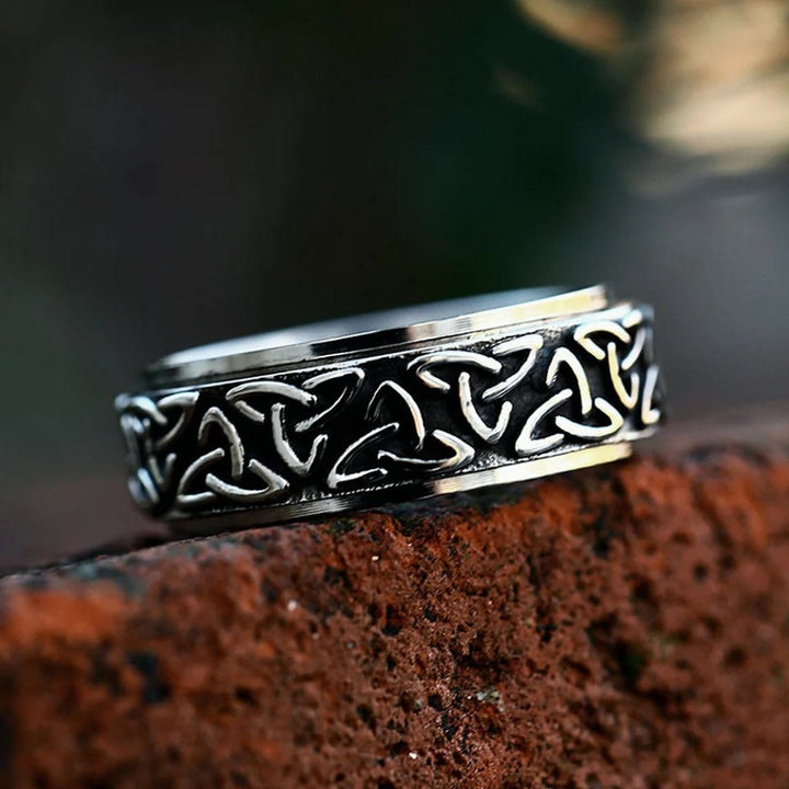 WorldNorse Nordic Viking Totem Celtic Knot Ring - UK Size Z（US 13) - image 0