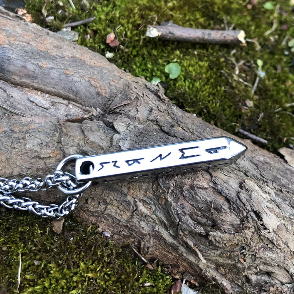 WorldNorse Three-dimensional Cone Type Rune Nordic Necklace