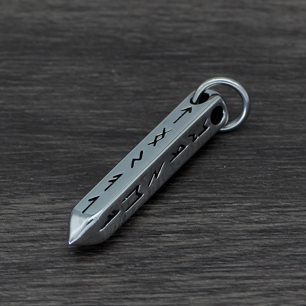 WorldNorse Three-dimensional Cone Type Rune Nordic Necklace