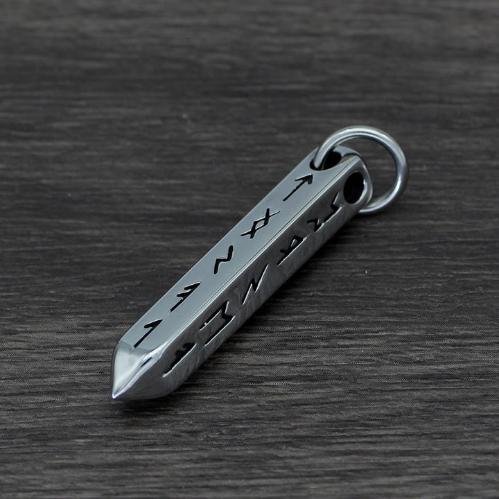 WorldNorse Three-dimensional Cone Type Rune Nordic Necklace