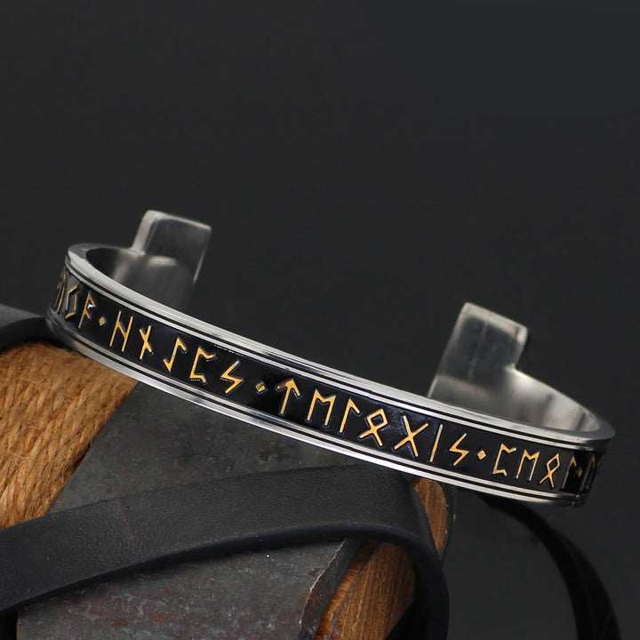 WorldNorse Viking Arm Ring With Elder Rune Bracelet