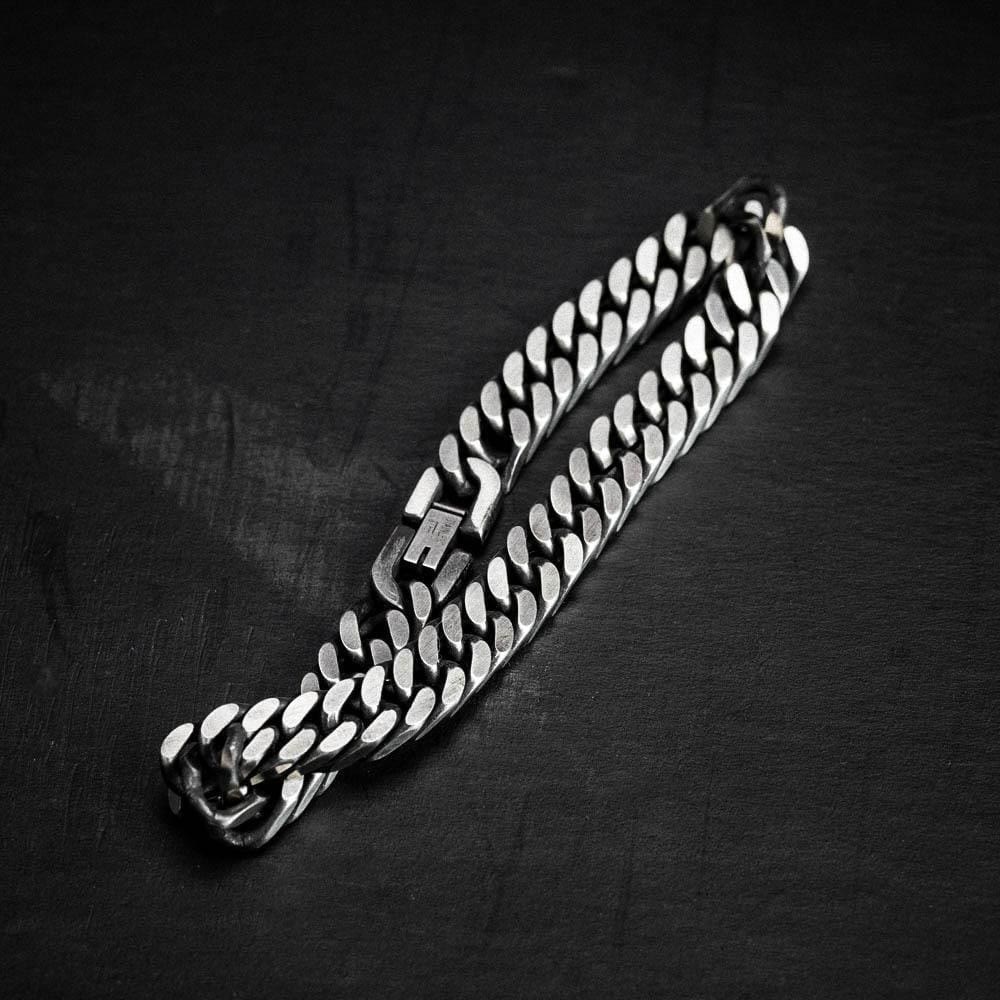 WorldNorse Thick Chain Dragon Weave Cuban Bracelet