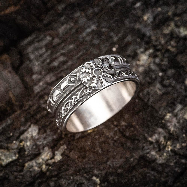 WorldNorse Helm Of Awe Stainless Steel With Celtic Design Ring - image 2