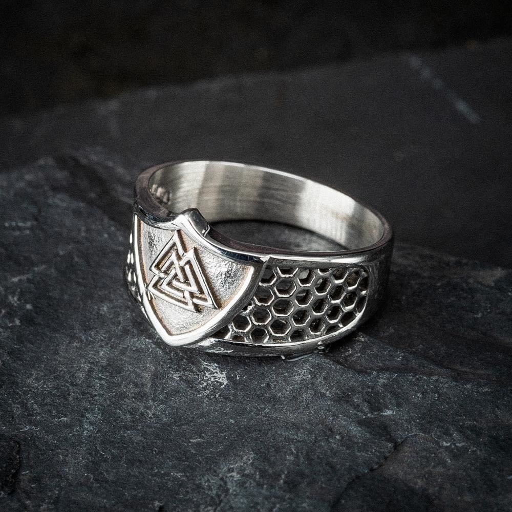 WorldNorse Warrior Viking Valknut Chunky Ring - image 1