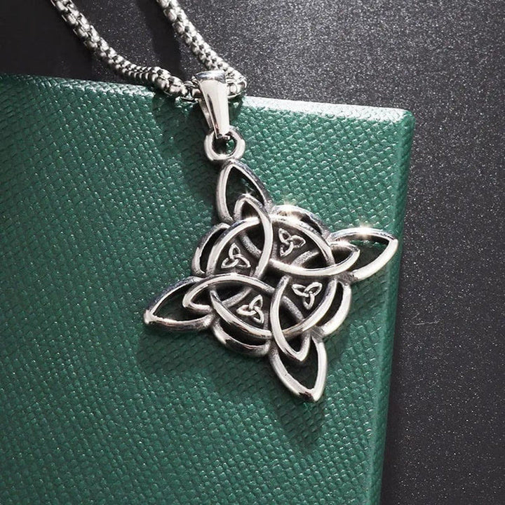 WorldNorse Classic Celtic Trinity Knot Interconnect Necklace - Celtic Trinity Knot - image 0