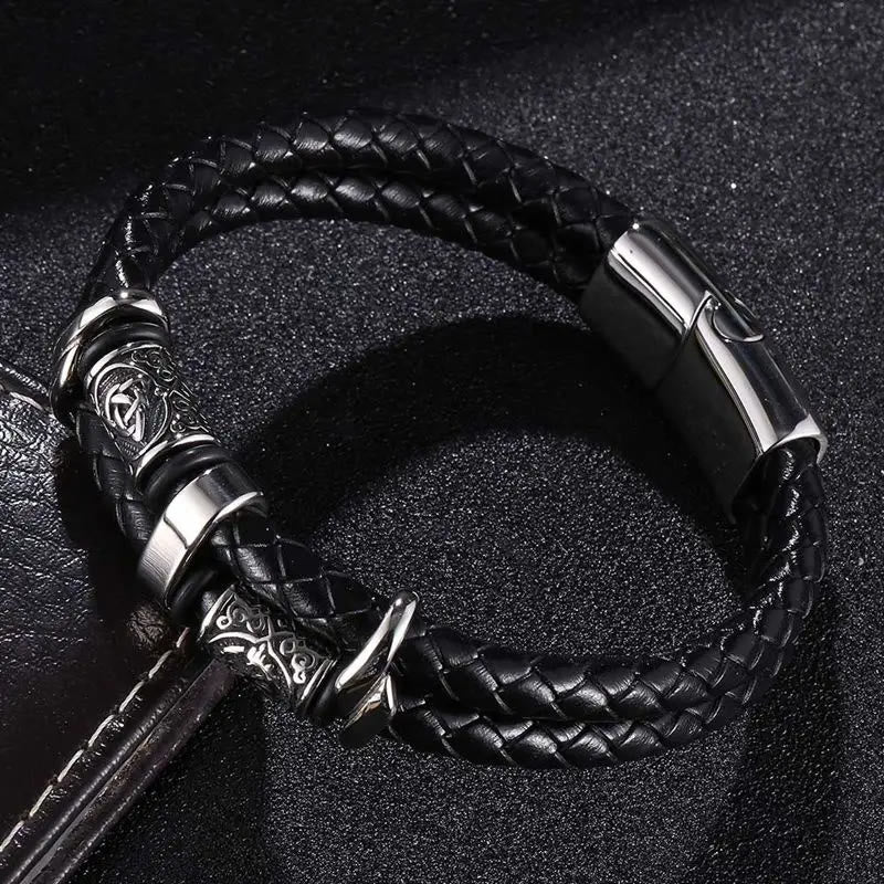 WorldNorse Celtic Knot And Viking Compass Stainless Steel Bracelet - image 4