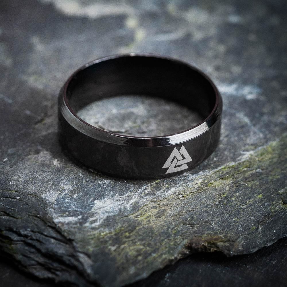 WorldNorse Classic Valknut Symbol Ring - image 1