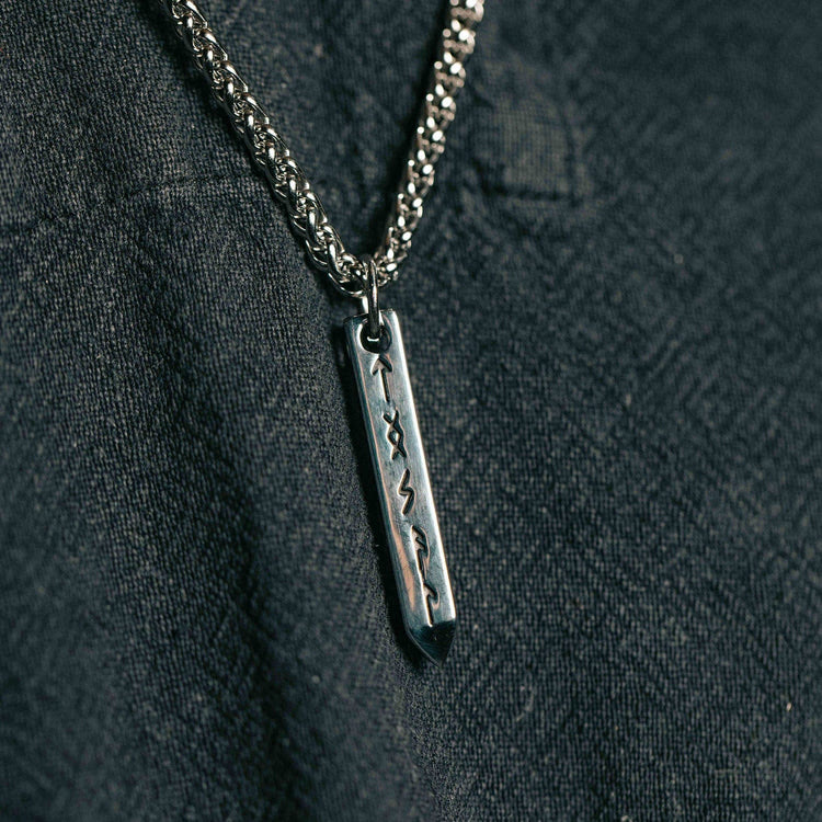 WorldNorse Three-dimensional Cone Type Rune Nordic Necklace