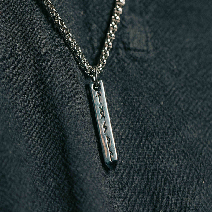 WorldNorse Three-dimensional Cone Type Rune Nordic Necklace