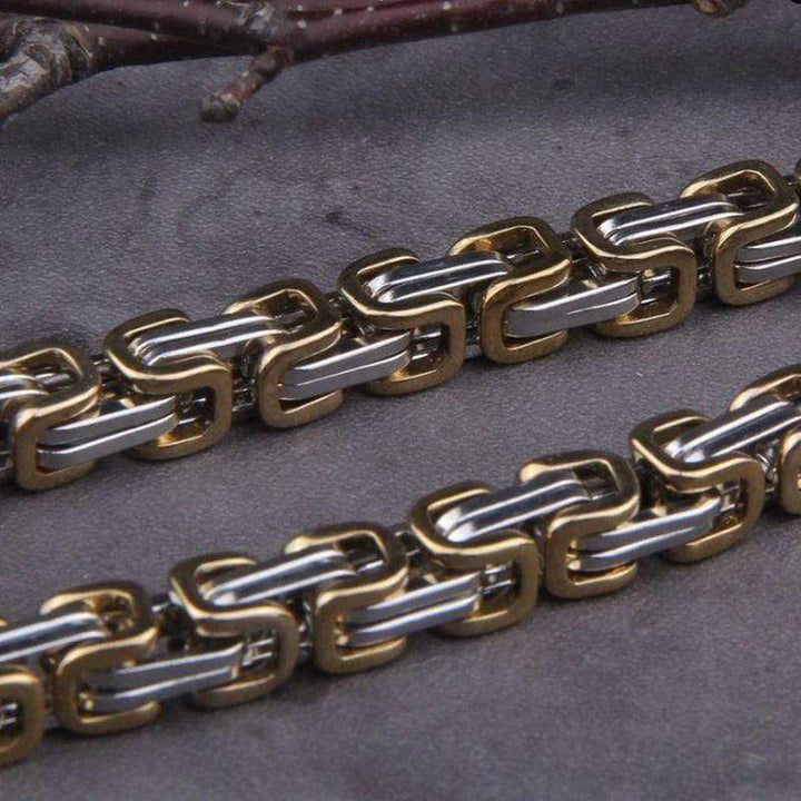 WorldNorse Vintage Viking Mjolnir With Wolves Necklace & Bracelet