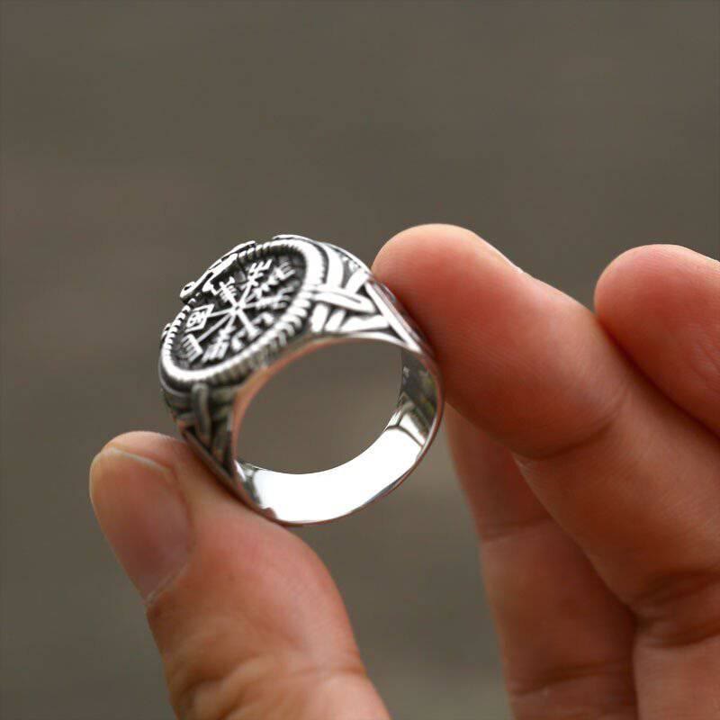 WorldNorse Vintage Runic Knot Symbol Amulet Ring  - image 5