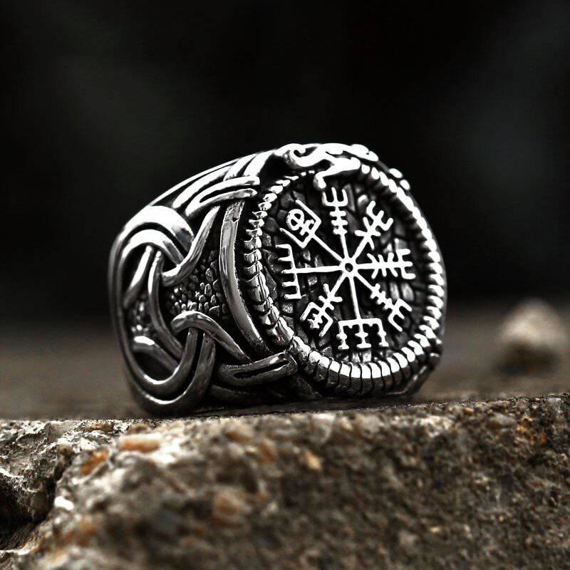 WorldNorse Vintage Runic Knot Symbol Amulet Ring  - UK Size Z（US 13) - image 0