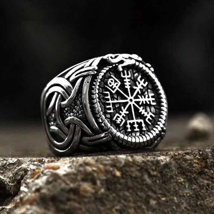 WorldNorse Vintage Runic Knot Symbol Amulet Ring  - UK Size Z（US 13) - image 0