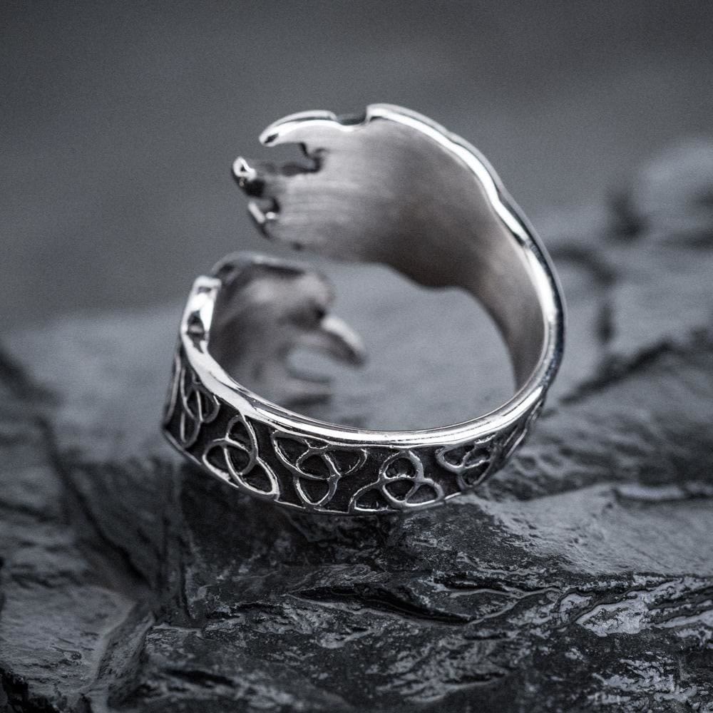 WorldNorse Viking Bear Paw Opening Ring