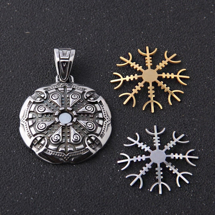 WorldNorse The Helm Of Awe Protection Strength Viking Necklace