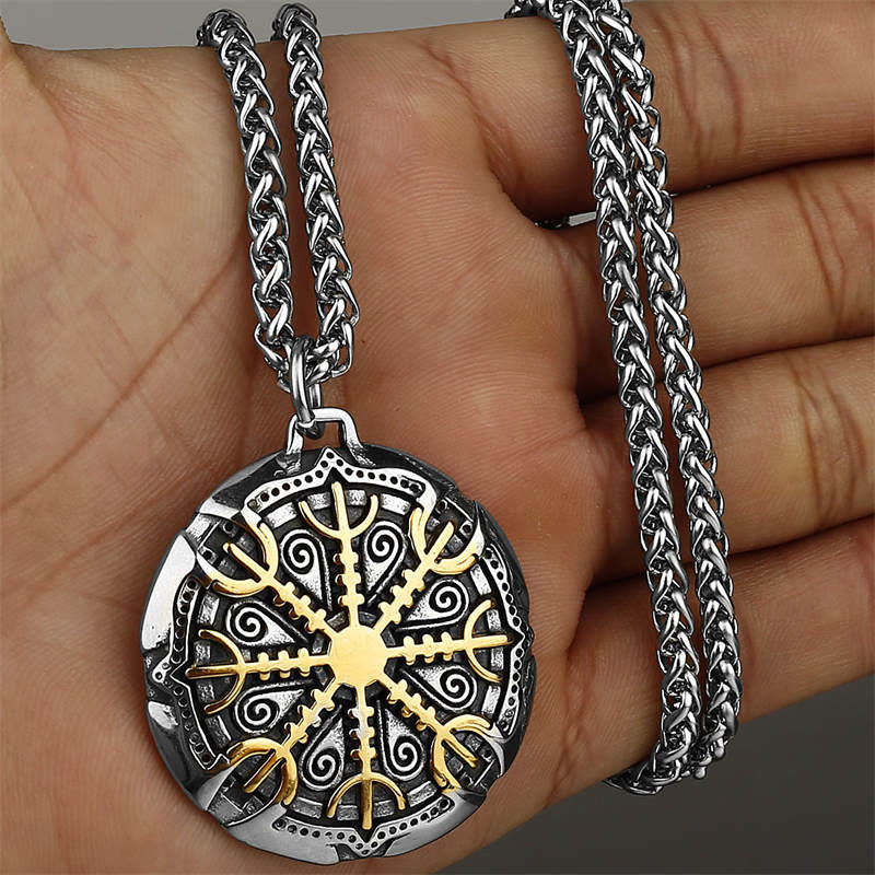 WorldNorse The Helm Of Awe Protection Strength Viking Necklace