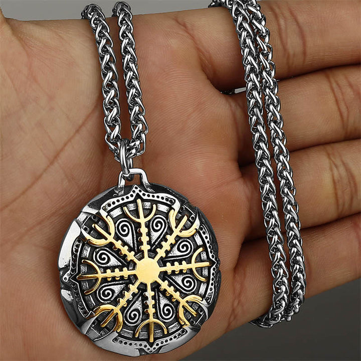WorldNorse The Helm Of Awe Protection Strength Viking Necklace