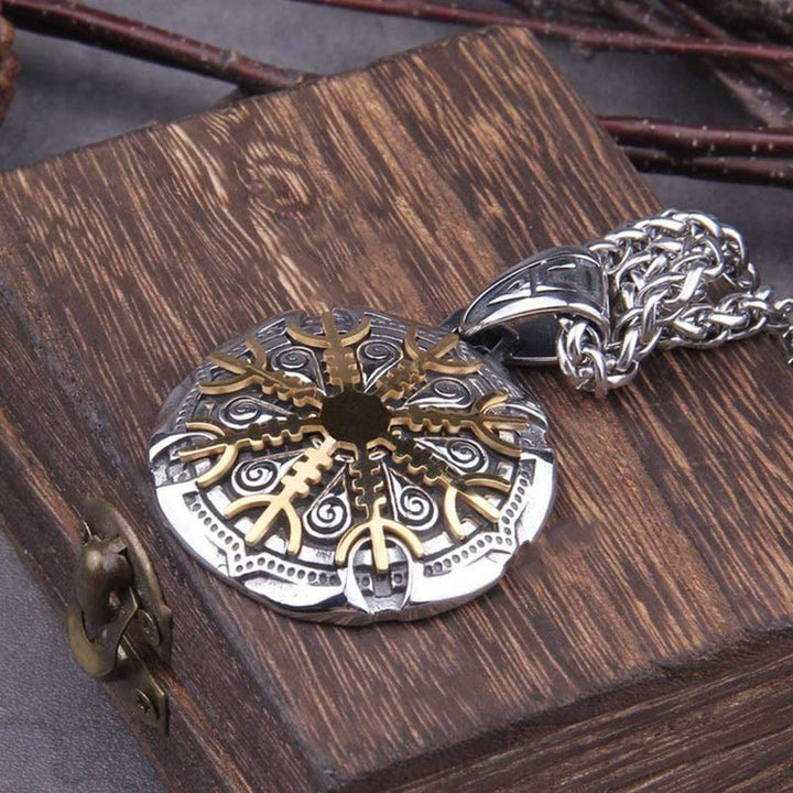 WorldNorse The Helm Of Awe Protection Strength Viking Necklace