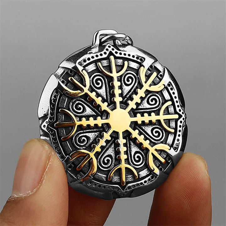 WorldNorse The Helm Of Awe Protection Strength Viking Necklace