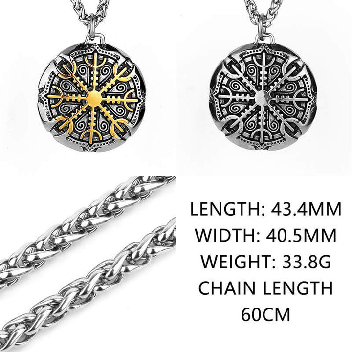 WorldNorse The Helm Of Awe Protection Strength Viking Necklace