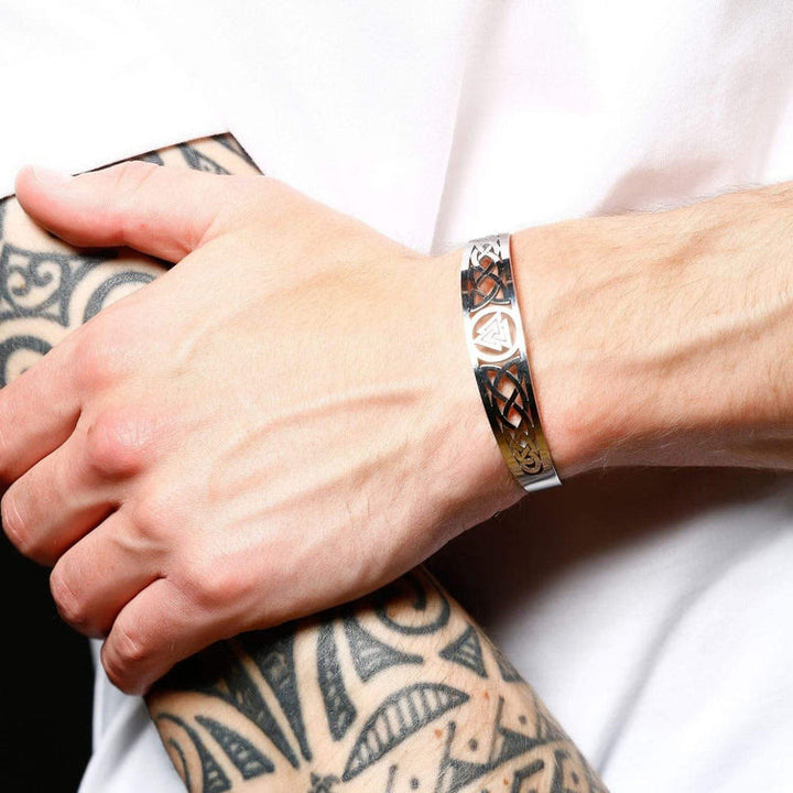 WorldNorse Valknut And Celtic Knot Symbol Bracelet - image 2