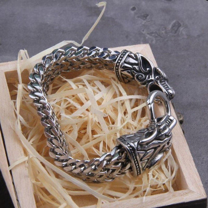 WorldNorse Norse Mythology Odin's Dragon Bracelet